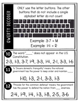 Preamble Puzzle Stations Breakout - U.S. Constitution - Image 4