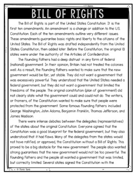 Bill of Rights Text Marking Detective Mystery - Reading Passages - Image 2