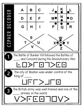 Battle of Bunker Hill Puzzle Stations Breakout - Revolutionary War - Image 4