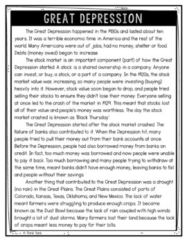 Great Depression Text Marking Detective Mystery - Reading Passages - Image 2