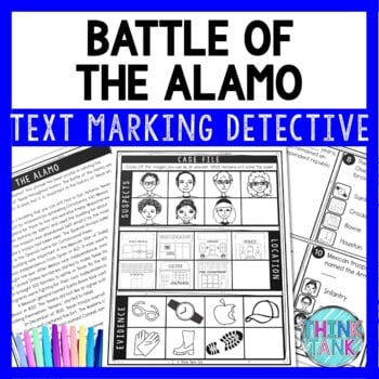 Alamo Text Marking Detective Mystery - Reading Passages