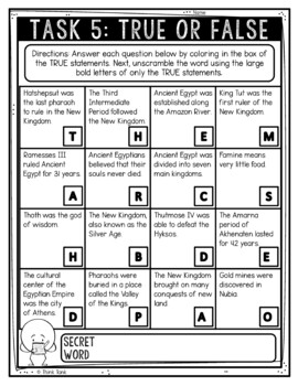 New Kingdom of Ancient Egypt Reading Comprehension Challenge - Close Reading - Image 3