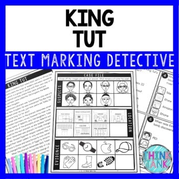 King Tut Ancient Egypt Text Marking Detective Mystery - Reading Passages