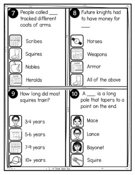 Medieval Knights Text Marking Detective Mystery - Reading Passages - Middle Ages - Image 4