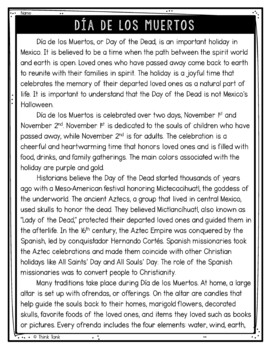 Day of the Dead Text Marking Detective Mystery - Reading - Dia de los Muertos - Image 2