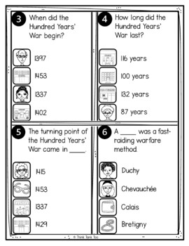 Hundred Years War Text Marking Detective Mystery - Reading Passage - Middle Ages - Image 4