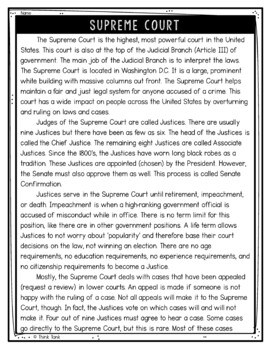 Supreme Court Text Marking Detective Mystery - Reading Passages - Judicial - Image 2