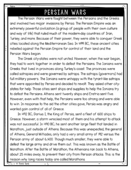 Persian Wars Text Marking Detective Mystery - Reading Passages - Image 2
