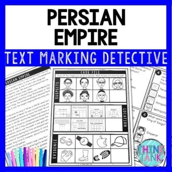 Persian Empire Text Marking Detective Mystery - Reading Passages - Mesopotamia