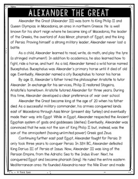 Alexander the Great Text Marking Detective Mystery - Reading Passages - Image 2