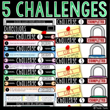 United States Constitution DIGITAL Escape Room - Breakout Activity - Image 2