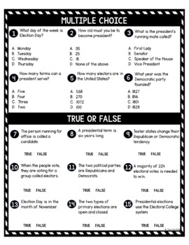 Presidential Elections DIGITAL Reading Passage & Questions Self Grading - Image 4