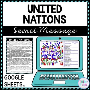 United Nations Secret Message Activity For Google Sheets™