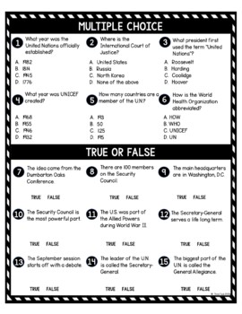 United Nations DIGITAL Reading Passage & Questions Self Grading - Image 4