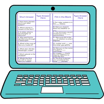 Planet Mercury Secret Message Activity For Google Sheets™ - Image 3