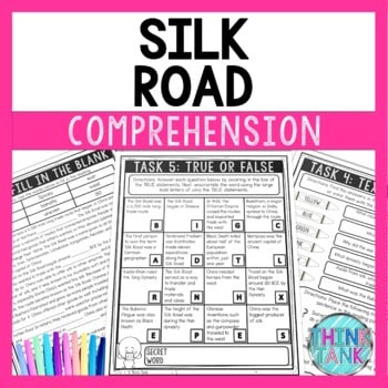 Silk Road Reading Comprehension Challenge - Close Reading - Ancient China