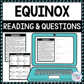 Equinox DIGITAL Reading Passage & Questions Self Grading