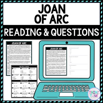 Joan of Arc DIGITAL Reading Passage & Questions Self Grading