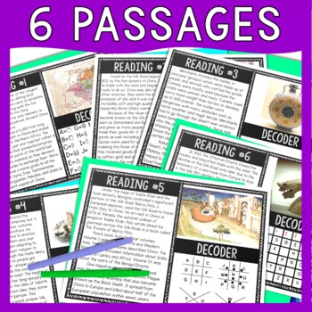 Silk Road Reading Comprehension and Puzzle Escape Room - Ancient China - Image 3