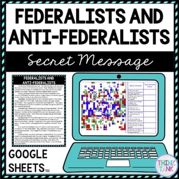 Federalists and Anti-Federalists Secret Message Activity For Google Sheets™