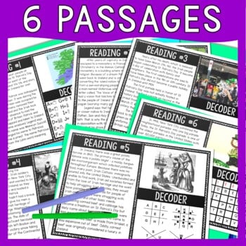 St. Patrick's Day History Reading Comprehension and Puzzle Escape Room - Image 3