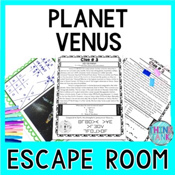 Planet Venus ESCAPE ROOM Activity - Solar System