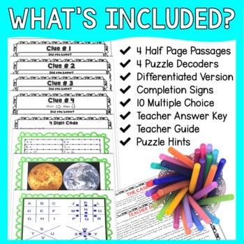 Planet Venus ESCAPE ROOM Activity - Solar System - Image 2