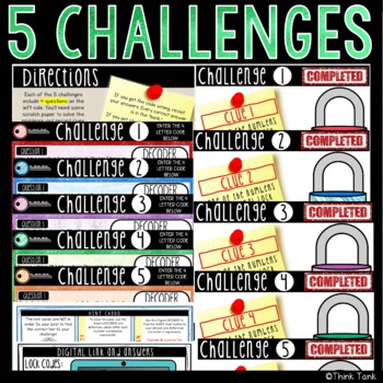 Multiplication and Division Word Problems DIGITAL Math Escape Room - Breakout - Image 2