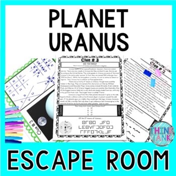 Planet Uranus ESCAPE ROOM Activity - Solar System