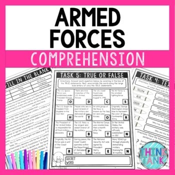 Armed Forces Reading Comprehension Challenge - Close Reading - US Military