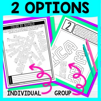 French and Indian War Color by Number - Close Reading & Text Marking - Image 3