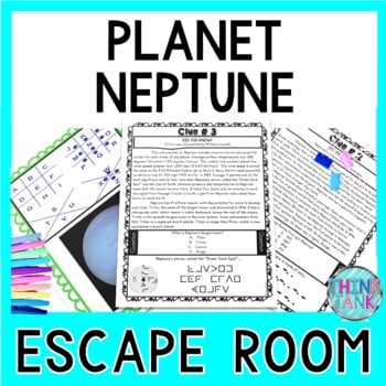 Planet Neptune ESCAPE ROOM Activity - Solar System