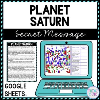 Planet Saturn Secret Message Activity For Google Sheets™