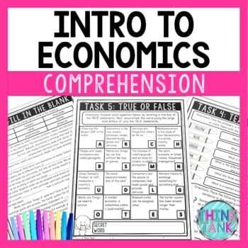 Economics Reading Comprehension Challenge - Close Reading - Economy