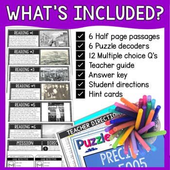 Industrial Revolution Reading Comprehension and Puzzle Escape Room - Image 2