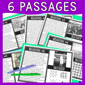Industrial Revolution Reading Comprehension and Puzzle Escape Room - Image 3