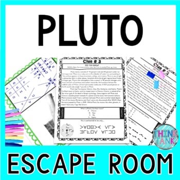 Pluto ESCAPE ROOM Activity - Solar System