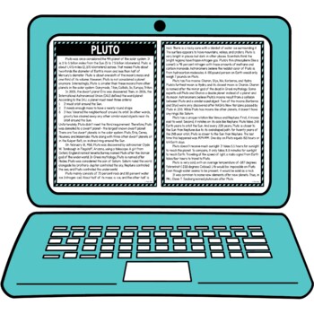 Pluto Secret Message Activity For Google Sheets™ - Solar System - Image 4