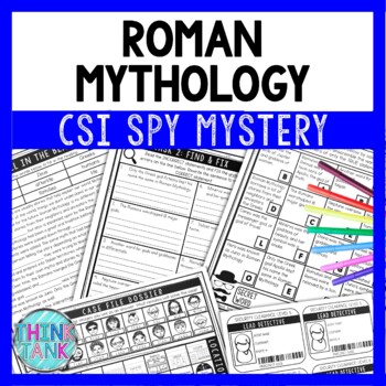 Roman Mythology Reading Comprehension CSI Spy Mystery - Close Reading