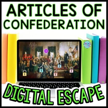 Articles of Confederation Interactive DIGITAL Escape Room - Reading and Puzzles