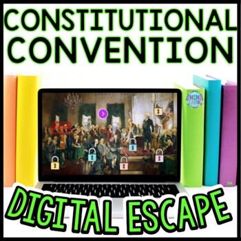 Constitutional Convention Interactive DIGITAL Escape Room Reading and Puzzles