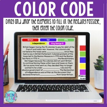 Declaration of Independence Interactive DIGITAL Escape Room Reading and Puzzles - Image 4