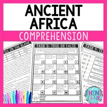 Ancient Africa Reading Comprehension Challenge - Close Reading