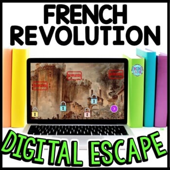 French Revolution Interactive DIGITAL Escape Room Reading and Puzzles