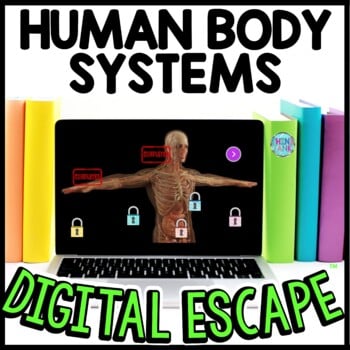 Human Body Systems Interactive DIGITAL Escape Room Reading and Puzzles