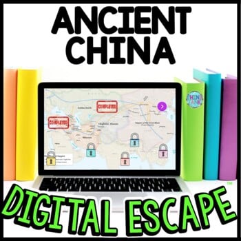 Ancient China Interactive DIGITAL Escape Room Reading and Puzzles