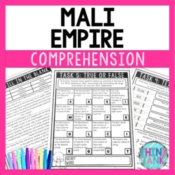 Mali Empire Reading Comprehension Challenge - Close Reading - Ancient Africa