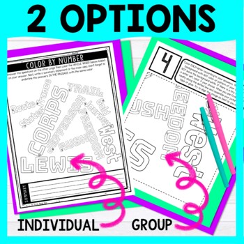 Westward Expansion Color by Number - Close Reading & Text Marking - Image 3