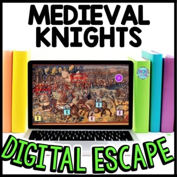 Medieval Knights Interactive DIGITAL Escape Room Reading and Puzzles