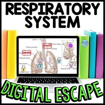 Respiratory System Interactive DIGITAL Escape Room Reading and Puzzles